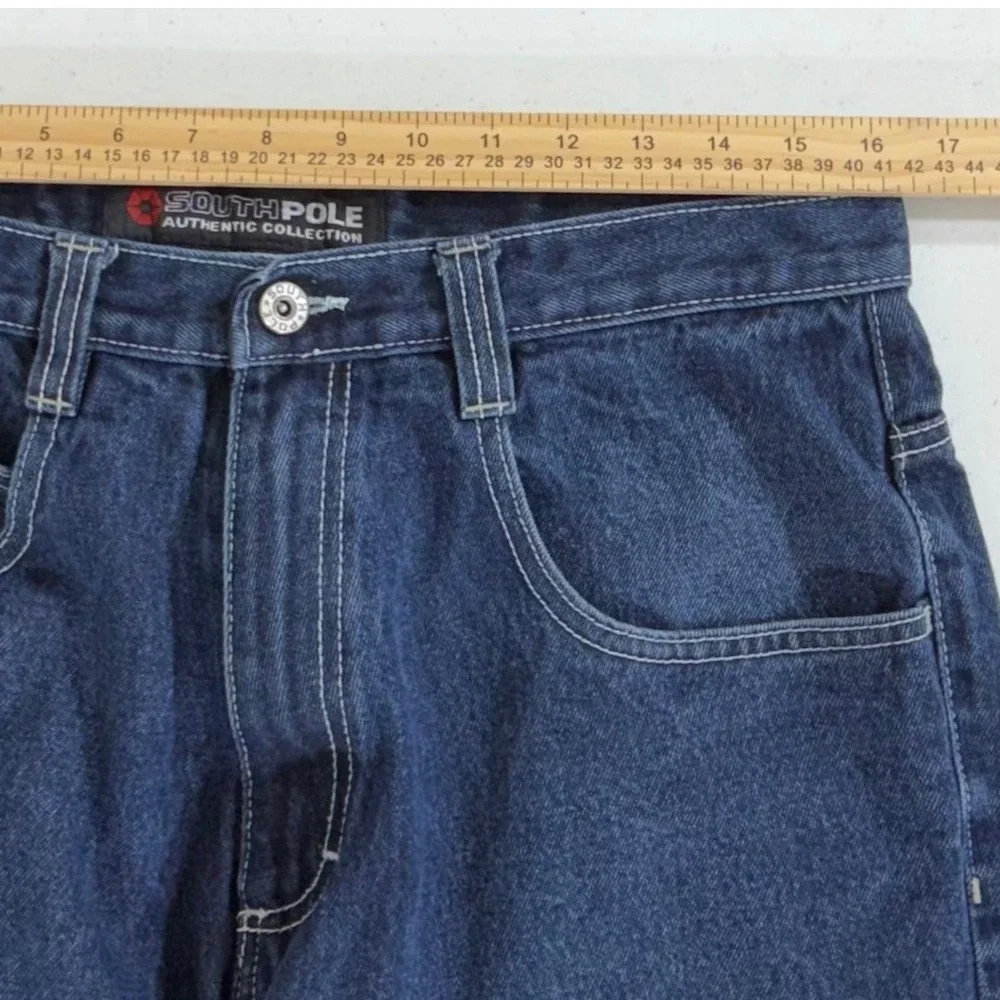 Southpole Baggy Jeans 34 (fits 32x31.5) Dark Wash Y2K Skater Streetwear READ